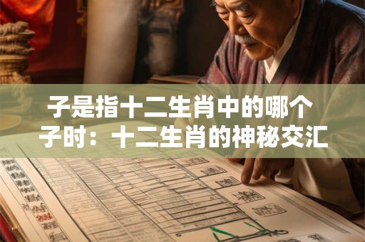子是指十二生肖中的哪个 子时：十二生肖的神秘交汇点
