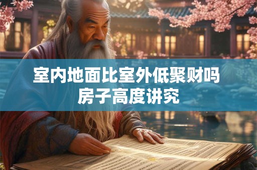 室内地面比室外低聚财吗 房子高度讲究