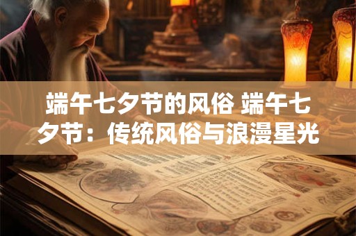 端午七夕节的风俗 端午七夕节：传统风俗与浪漫星光的交融