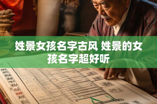 姓景女孩名字古风 姓景的女孩名字超好听