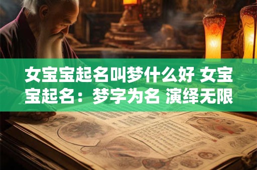 女宝宝起名叫梦什么好 女宝宝起名：梦字为名 演绎无限美好