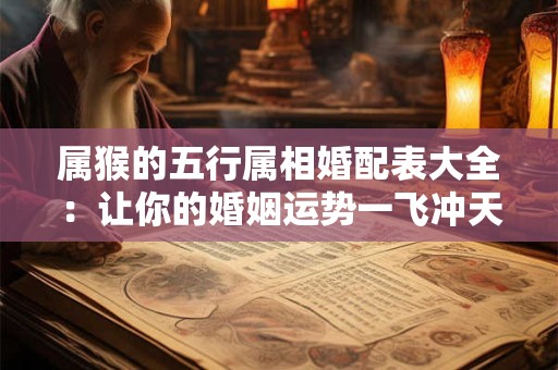 属猴的五行属相婚配表大全：让你的婚姻运势一飞冲天！