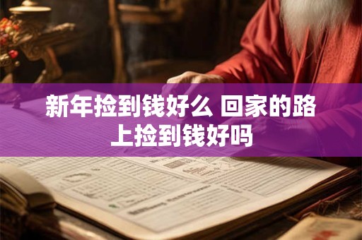 新年捡到钱好么 回家的路上捡到钱好吗