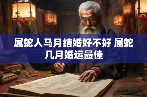 属蛇人马月结婚好不好 属蛇几月婚运最佳