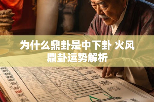 为什么鼎卦是中下卦 火风鼎卦运势解析
