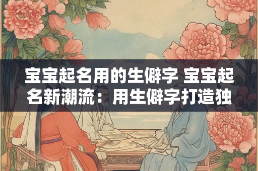 宝宝起名用的生僻字 宝宝起名新潮流：用生僻字打造独特韵味