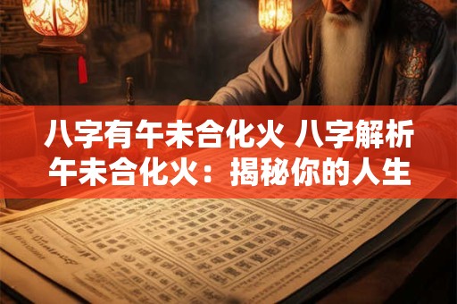 八字有午未合化火 八字解析午未合化火：揭秘你的人生奥秘！