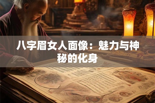 八字眉女人面像：魅力与神秘的化身