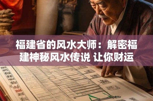 福建省的风水大师：解密福建神秘风水传说 让你财运亨通！
