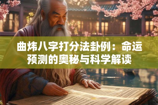曲炜八字打分法卦例：命运预测的奥秘与科学解读