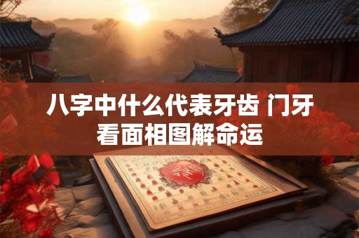 八字中什么代表牙齿 门牙看面相图解命运