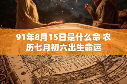 91年8月15日是什么命 农历七月初六出生命运