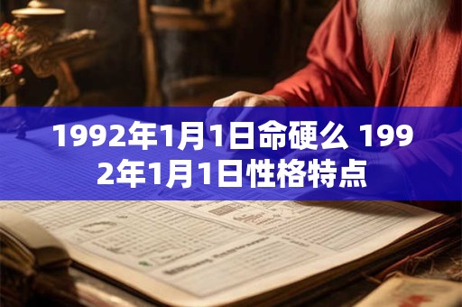 1992年1月1日命硬么 1992年1月1日性格特点