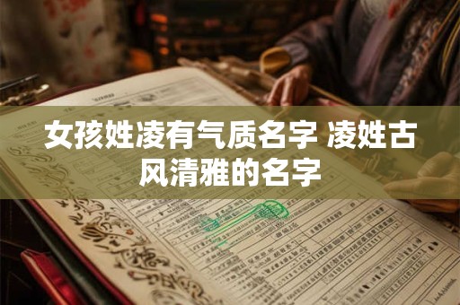 女孩姓凌有气质名字 凌姓古风清雅的名字