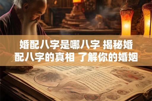 婚配八字是哪八字 揭秘婚配八字的真相 了解你的婚姻密码！