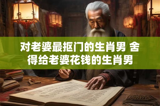 对老婆最抠门的生肖男 舍得给老婆花钱的生肖男