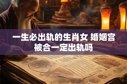 一生必出轨的生肖女 婚姻宫被合一定出轨吗
