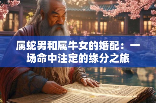 属蛇男和属牛女的婚配：一场命中注定的缘分之旅