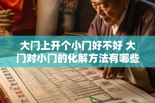 大门上开个小门好不好 大门对小门的化解方法有哪些