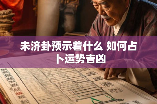 未济卦预示着什么 如何占卜运势吉凶