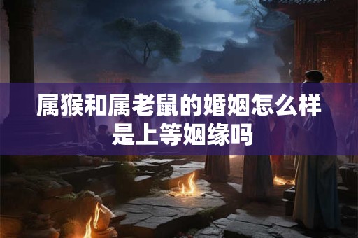 属猴和属老鼠的婚姻怎么样 是上等姻缘吗