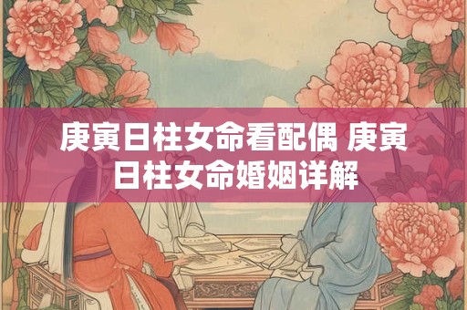 庚寅日柱女命看配偶 庚寅日柱女命婚姻详解