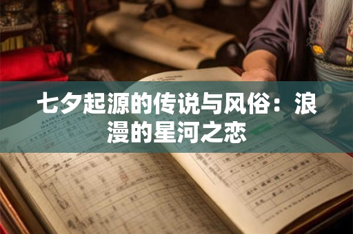 七夕起源的传说与风俗：浪漫的星河之恋