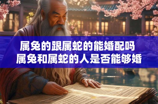 属兔的跟属蛇的能婚配吗 属兔和属蛇的人是否能够婚配