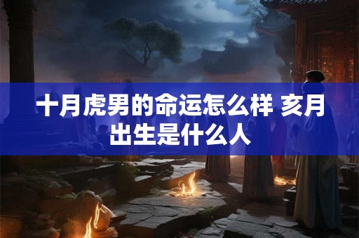 十月虎男的命运怎么样 亥月出生是什么人