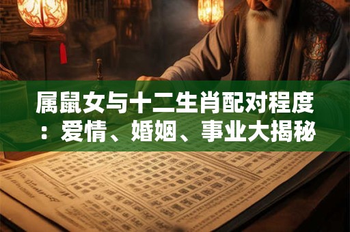 属鼠女与十二生肖配对程度：爱情、婚姻、事业大揭秘！