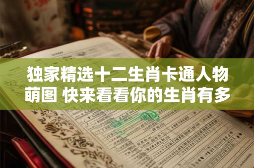 独家精选十二生肖卡通人物萌图 快来看看你的生肖有多萌！