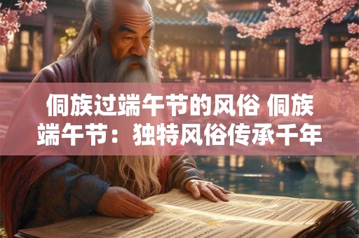 侗族过端午节的风俗 侗族端午节：独特风俗传承千年文化