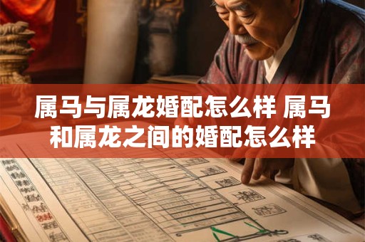 属马与属龙婚配怎么样 属马和属龙之间的婚配怎么样