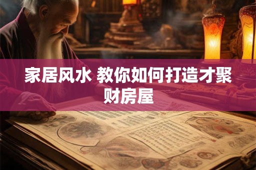 家居风水 教你如何打造才聚财房屋