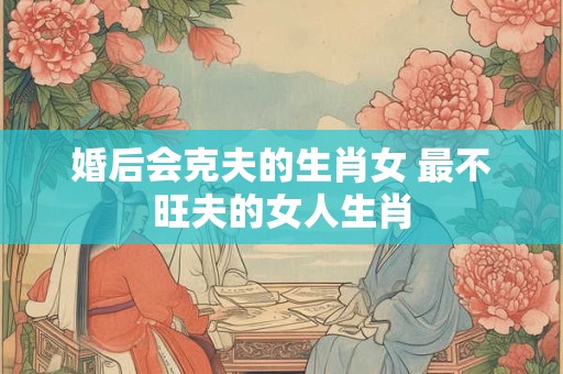 婚后会克夫的生肖女 最不旺夫的女人生肖