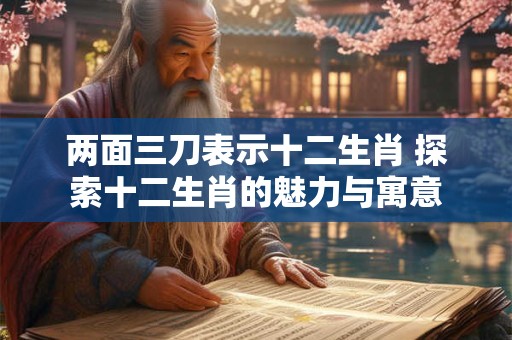 两面三刀表示十二生肖 探索十二生肖的魅力与寓意