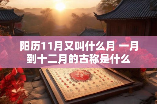 阳历11月又叫什么月 一月到十二月的古称是什么