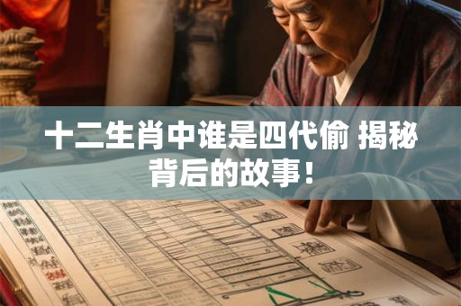 十二生肖中谁是四代偷 揭秘背后的故事！