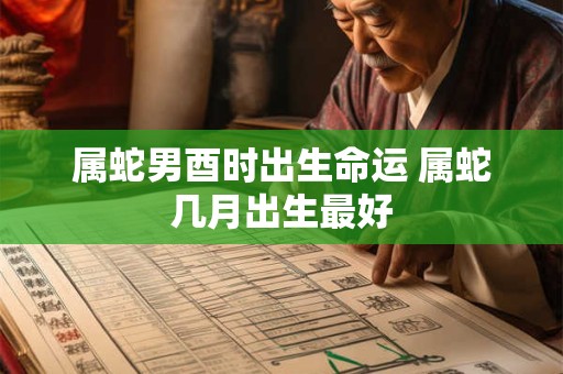 属蛇男酉时出生命运 属蛇几月出生最好