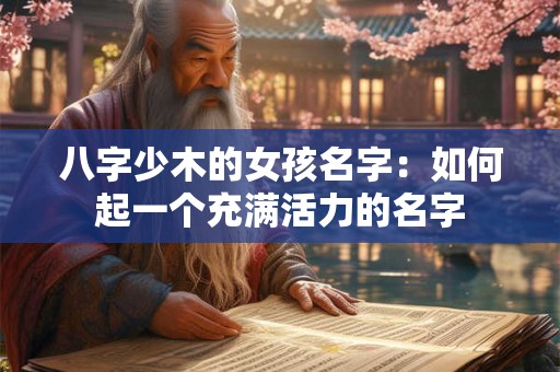 八字少木的女孩名字：如何起一个充满活力的名字