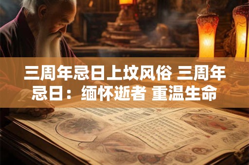 三周年忌日上坟风俗 三周年忌日：缅怀逝者 重温生命的美好