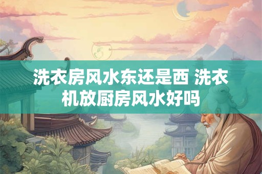 洗衣房风水东还是西 洗衣机放厨房风水好吗