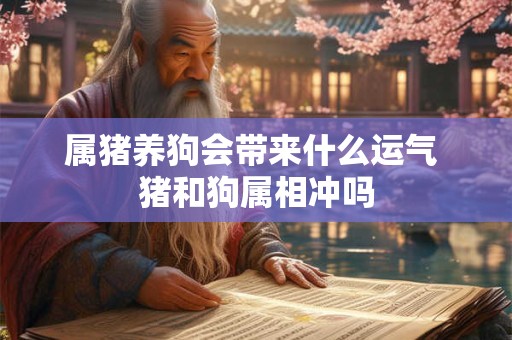 属猪养狗会带来什么运气 猪和狗属相冲吗