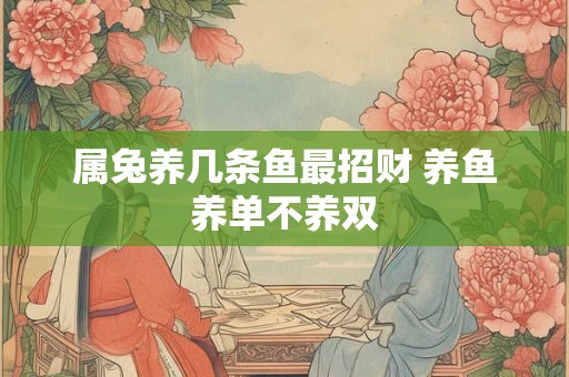 属兔养几条鱼最招财 养鱼养单不养双