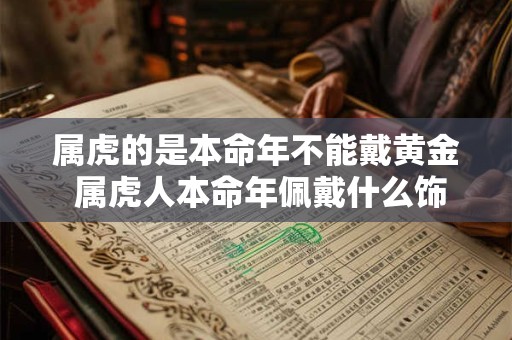 属虎的是本命年不能戴黄金 属虎人本命年佩戴什么饰品好