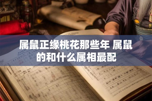 属鼠正缘桃花那些年 属鼠的和什么属相最配