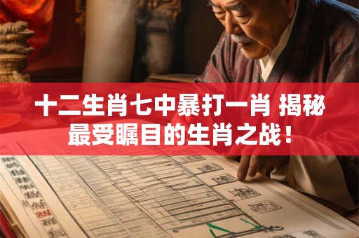 十二生肖七中暴打一肖 揭秘最受瞩目的生肖之战！