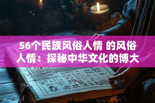 56个民族风俗人情 的风俗人情：探秘中华文化的博大精深