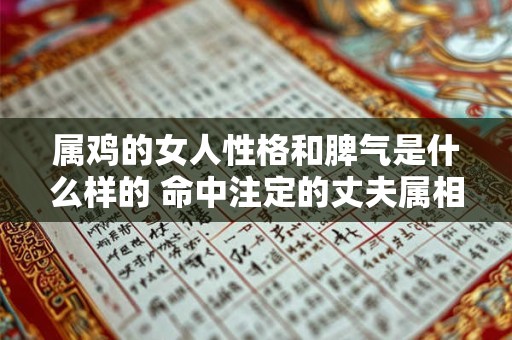 属鸡的女人性格和脾气是什么样的 命中注定的丈夫属相
