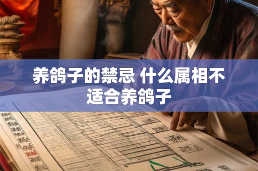 养鸽子的禁忌 什么属相不适合养鸽子